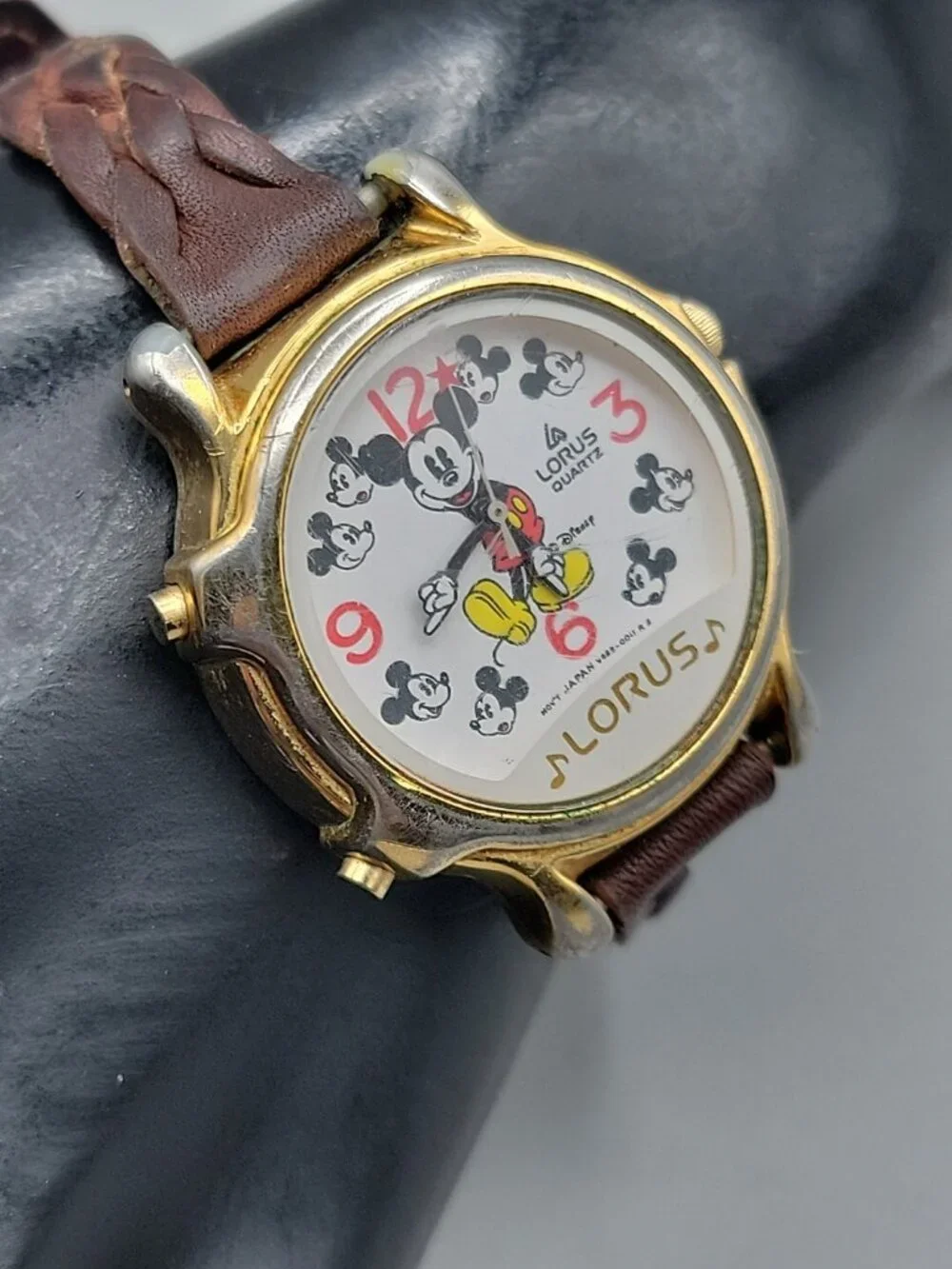 Vtg Lorus Seiko Disney 1990s Mickey Mouse Musical Watch 8